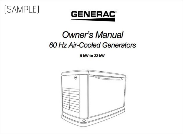 Electric Generator Manuals - How to 