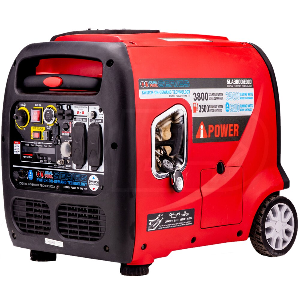 A-iPower SUA3800IED SUA3800iED - 3500 Watt Dual Fuel Electric Start ...