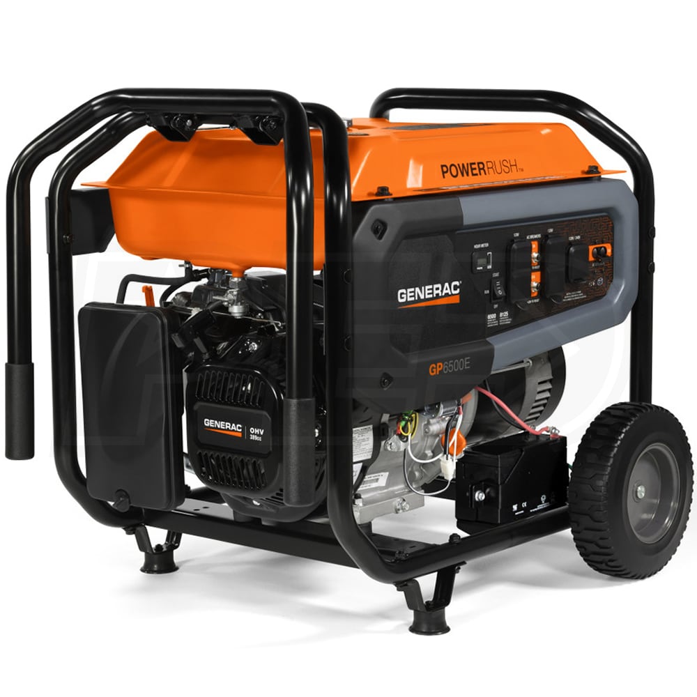 Generac 7682 Gp6500e 6500 Watt Electric Start Portable Generator 49 State 5613