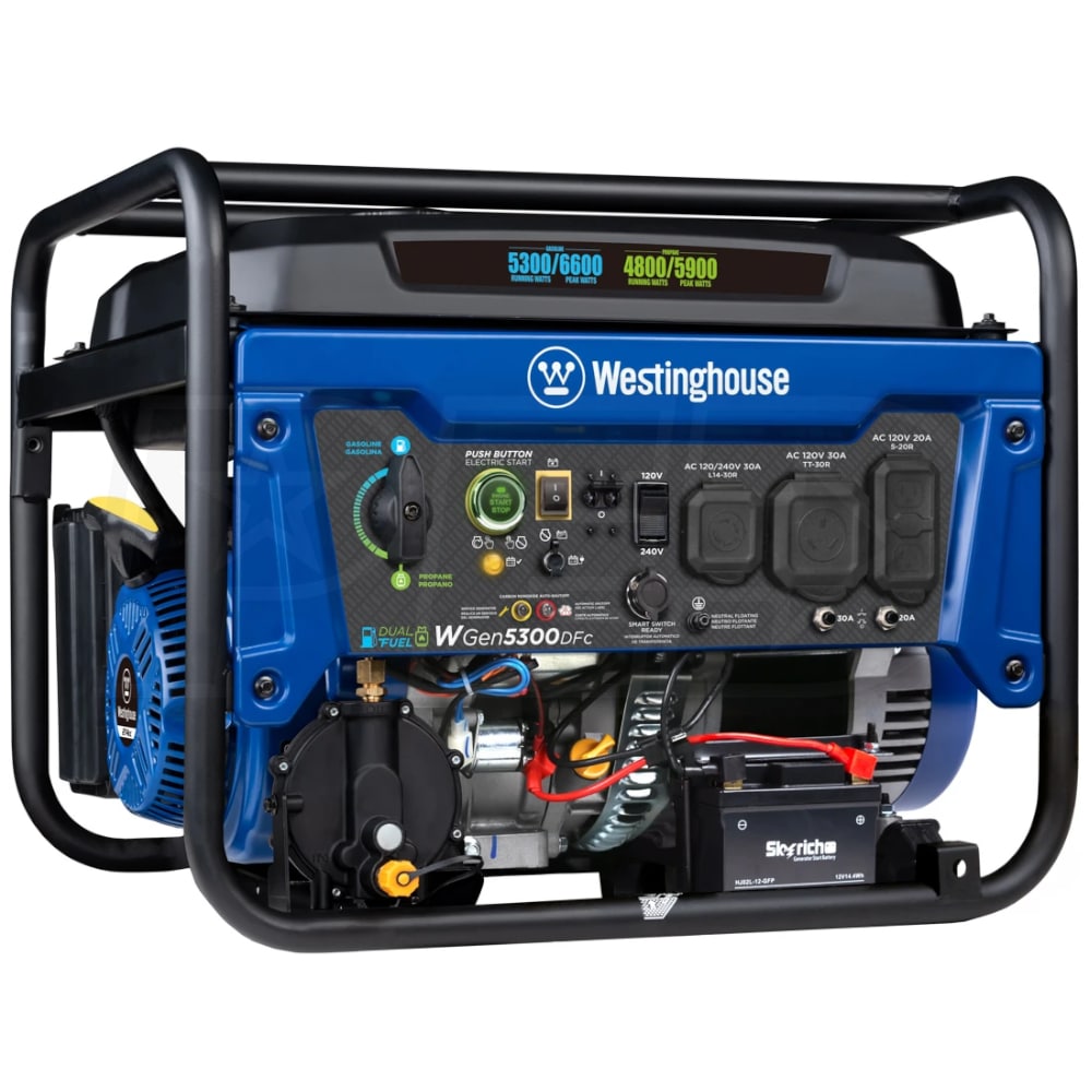 Westinghouse WGen7500 - 7500 Watt Electric Start Portable