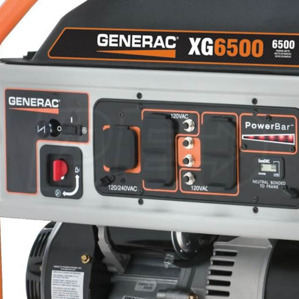 Generac Xg6500 6500 Watt Portable Generator 0832