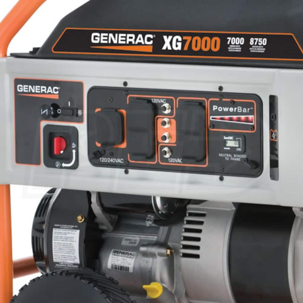 Generac XG7000E - 7000 Watt Electric Start Portable Generator