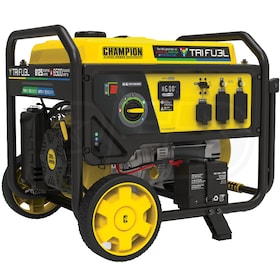 View Champion 201169 - 6500-Watt Electric Start Tri-Fuel Portable Generator w/ CO Shield™ (49-State)