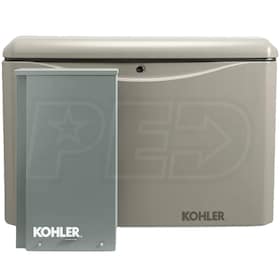 View Kohler 26kW Aluminum Standby Generator System (200A Service Disc. w/ Load Shedding)