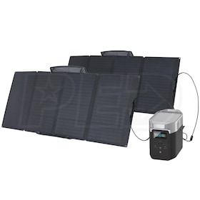 View EcoFlow DELTA 2 - 1024Wh Portable Power Station w/ (2) 160-Watt Solar Panels