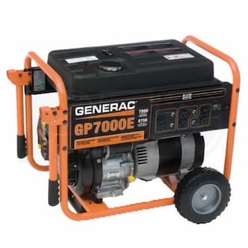 Generac 5626-SD GP7000E - 7000 Watt Electric Start Portable Generator ...