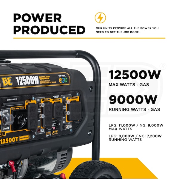 BE Power Equipment BE12500T