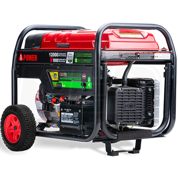 A-iPower SUA12000ED - 9000 Watt Dual Fuel Electric Start Portable ...