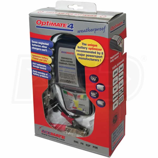 TecMate TM-141 OptiMate 4 0.8-Amp Battery Recover/Charger