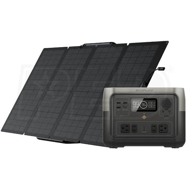EcoFlow RIVER 2 [MAX] 512Wh / 500W Portable Power Station + Choose Your  Custom Bundle | Complete Solar Kit